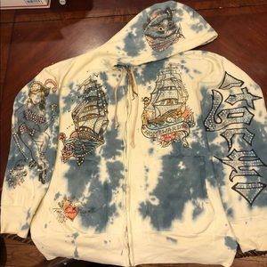 The great China wall Swarovski embellished hoodie